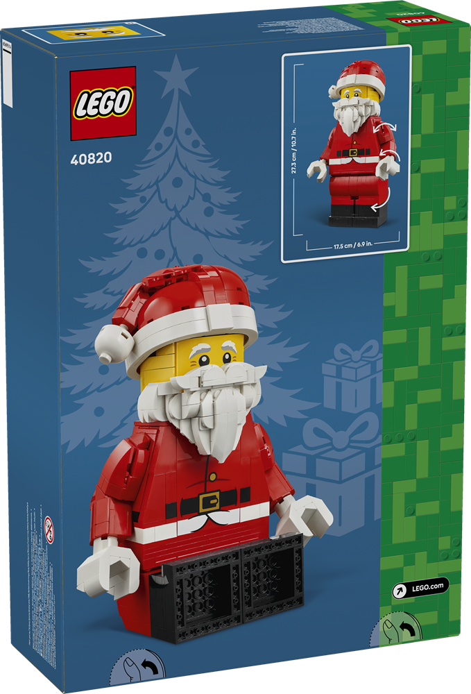 LEGO ICONIC GRANDE MINIFIGURE DI BABBO NATALE 40820