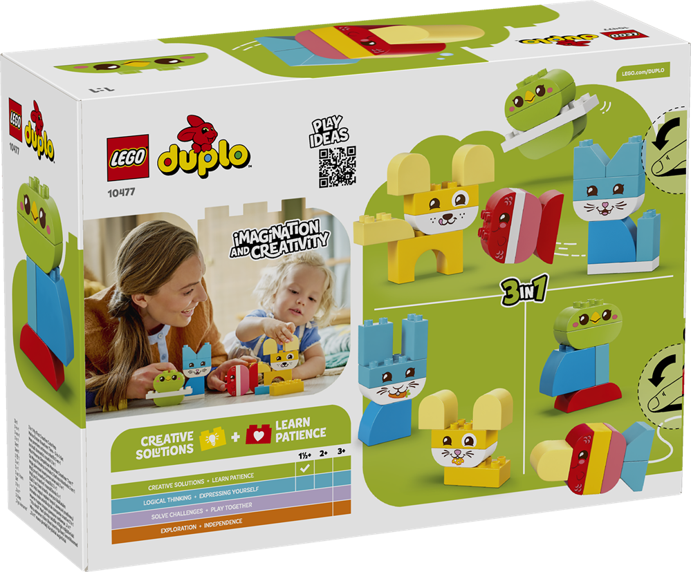 LEGO DUPLO MY FIRST ANIMALI DOMESTICI CREATIVI 3 IN 1 10477