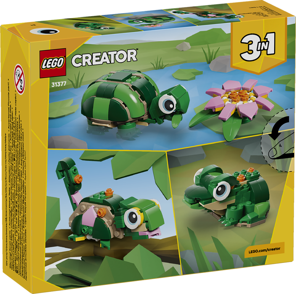 LEGO LEGO CREATOR TARTARUGA CON FIORE DI NINFEA 31377