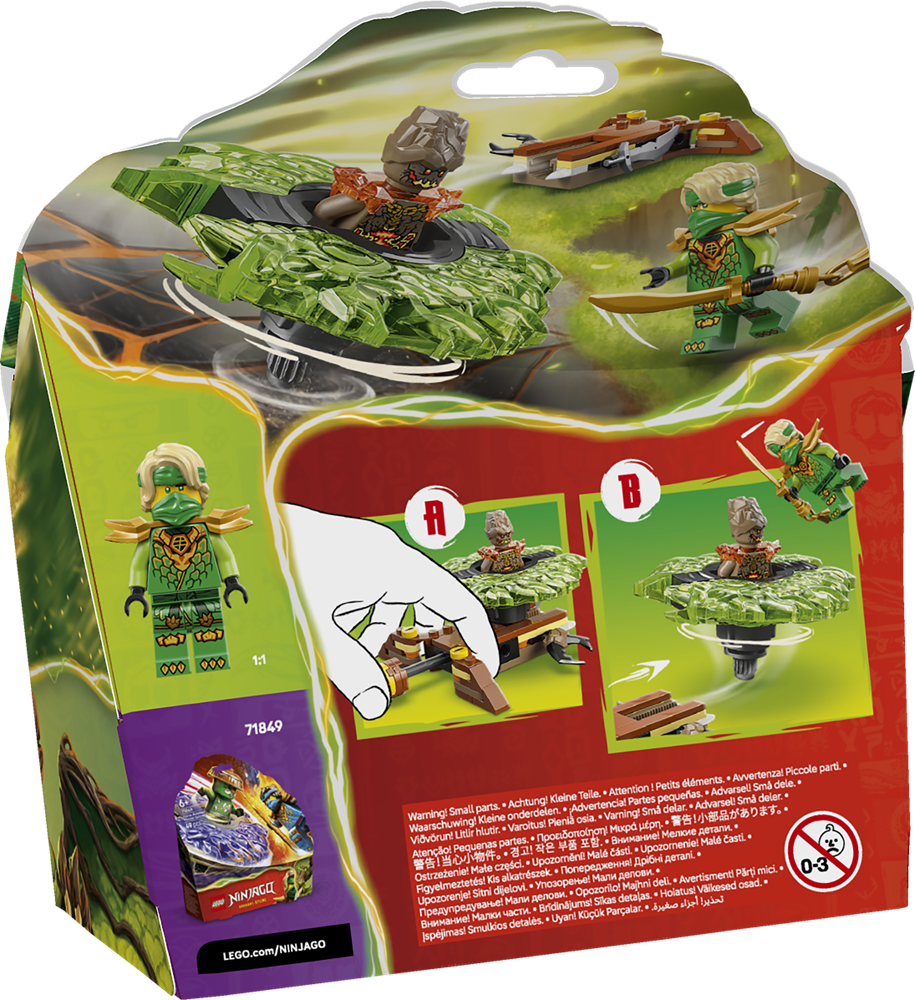 LEGO NINJAGO LLOYD CONTRO SPINNER MOSTRO DELLA TERRA 71850