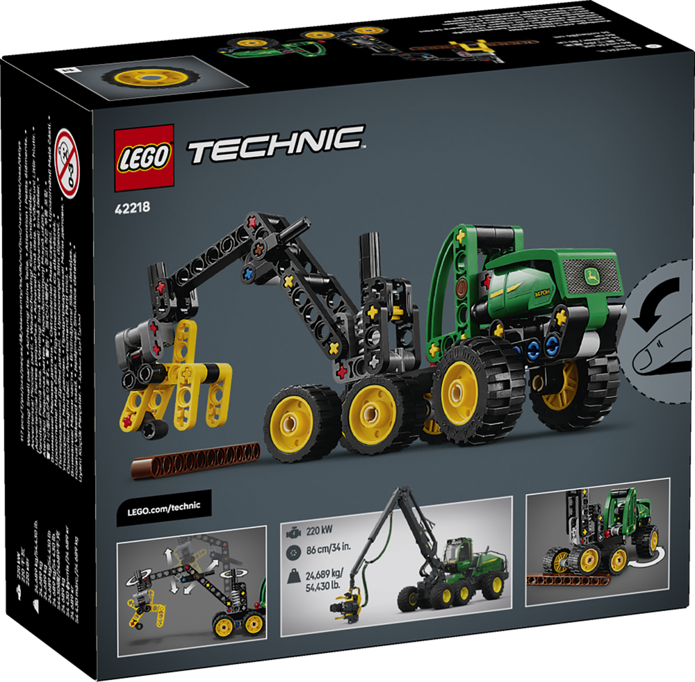 LEGO TECHNIC MIETITREBBIA GOMMATO JOHN DEERE 1470H 42218