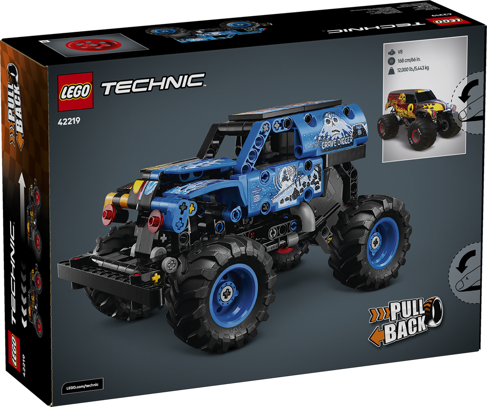 LEGO TECHNIC MONSTER JAM™ GRAVE DIGGER™ FUOCO E GHIACCIO 42219