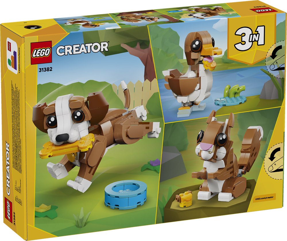 LEGO LEGO CREATOR ADORABILI ANIMALI: CAGNOLINO GIOCOSO 31382