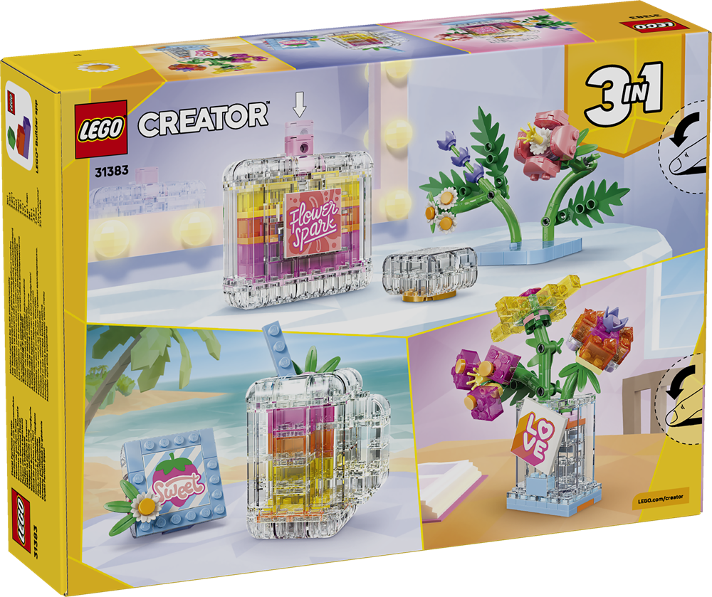LEGO CREATOR BOCCETTA DI PROFUMO CON DECORAZIONE FLOREALE 31383
