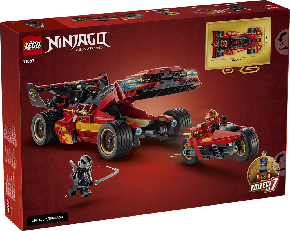LEGO NINJAGO SUPER-BOLIDE NINJA X-1 - 15° ANNIVERSARIO 71867