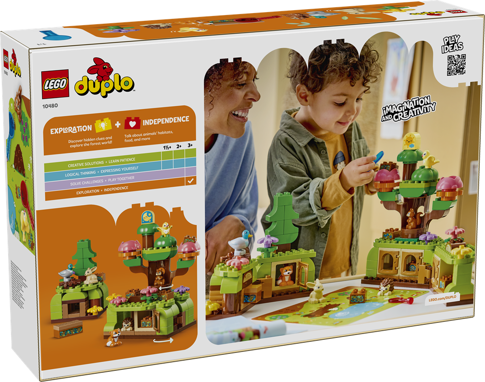 LEGO DUPLO TOWN FORESTA ESPLORATIVA CON ANIMALI SELVATICI 10480
