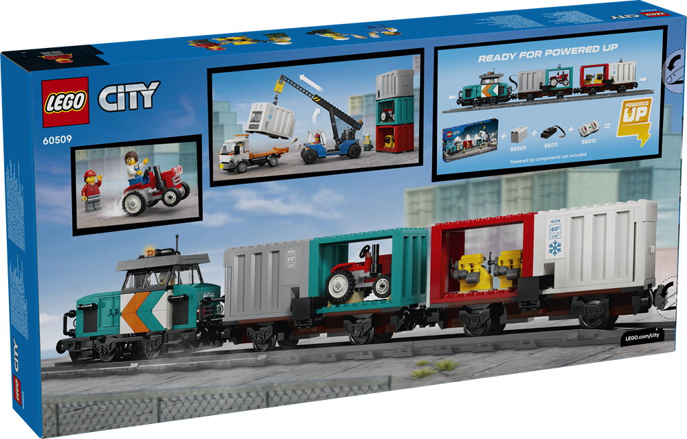 LEGO CITY TRENO MERCI PORTUALE CON GRU E CAMION 60509