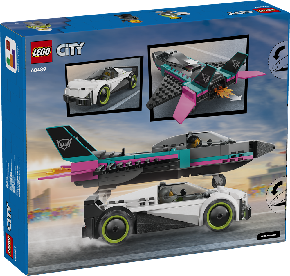 LEGO LEGO CITY JET CONTRO AUTO SPORTIVA 60489