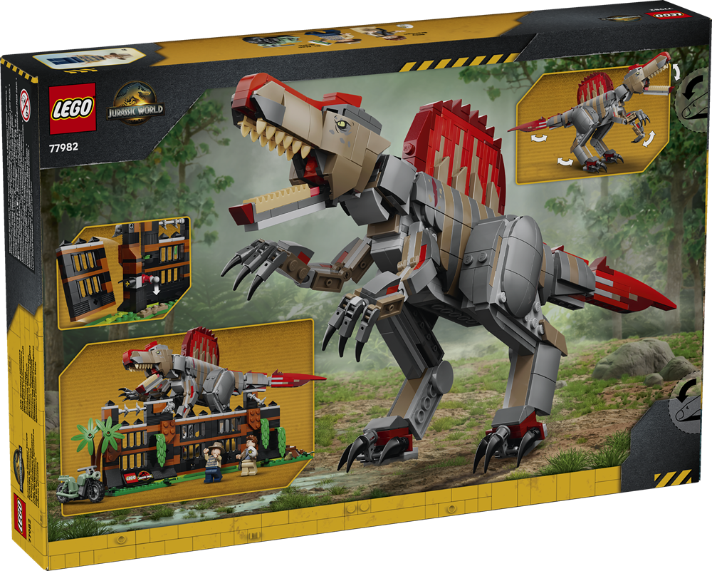 LEGO JURASSIC WORLD FUGA DAL DINOSAURO SPINOSAURO 77982