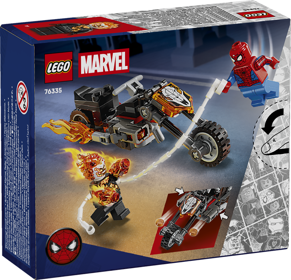 LEGO SUPER HEROES SPIDER-MAN VS. GHOST RIDER IN MOTOCICLETTA 76335