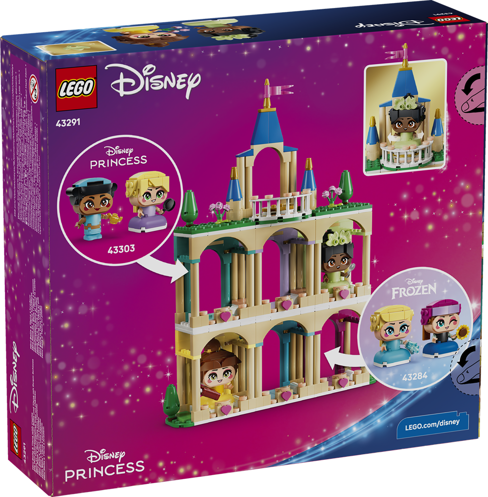 LEGO DISNEY™ MINI-BELLE E MINI-TIANA CON CASTELLO 43291