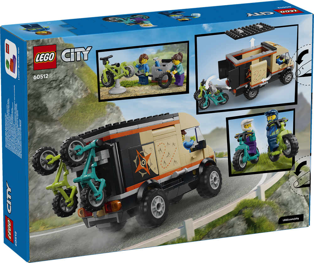 LEGO CITY FURGONE DELLE AVVENTURE PER MOUNTAIN BIKE 60512