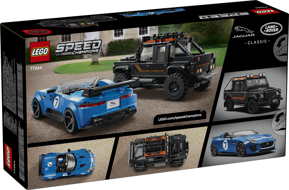 LEGO SPEED CHAMPIONS JAGUAR PROJECT 7 E LAND ROVER DEFENDER 77264