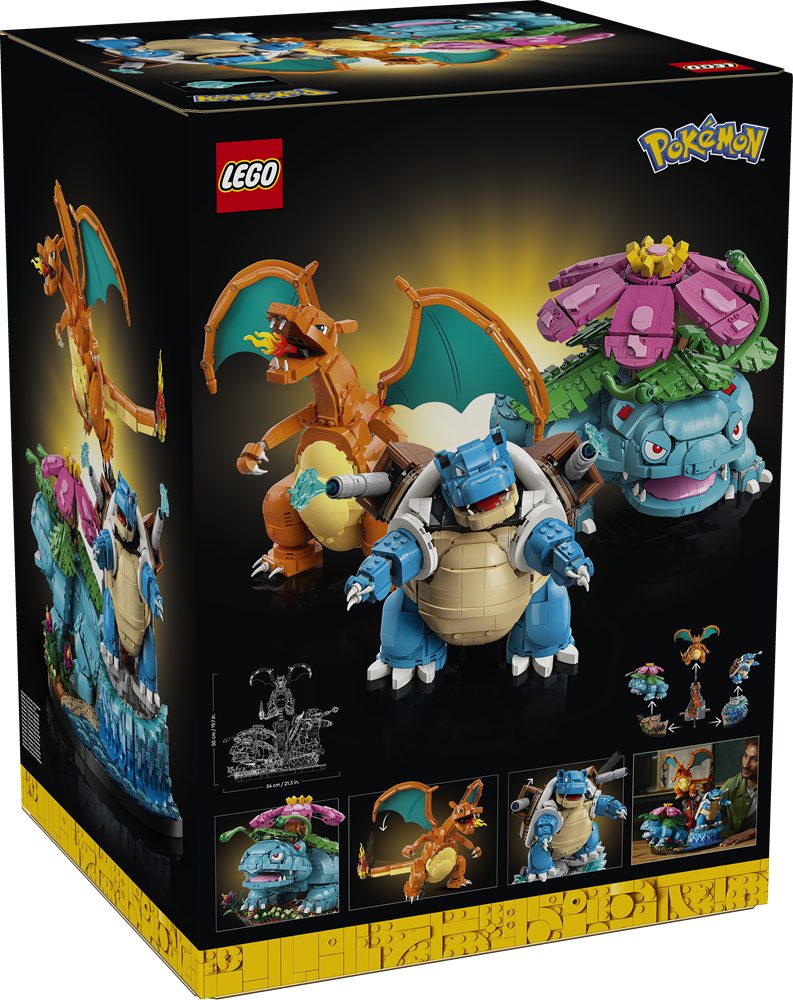 LEGO POKÉMON VENUSAUR, CHARIZARD E BLASTOISE 72153