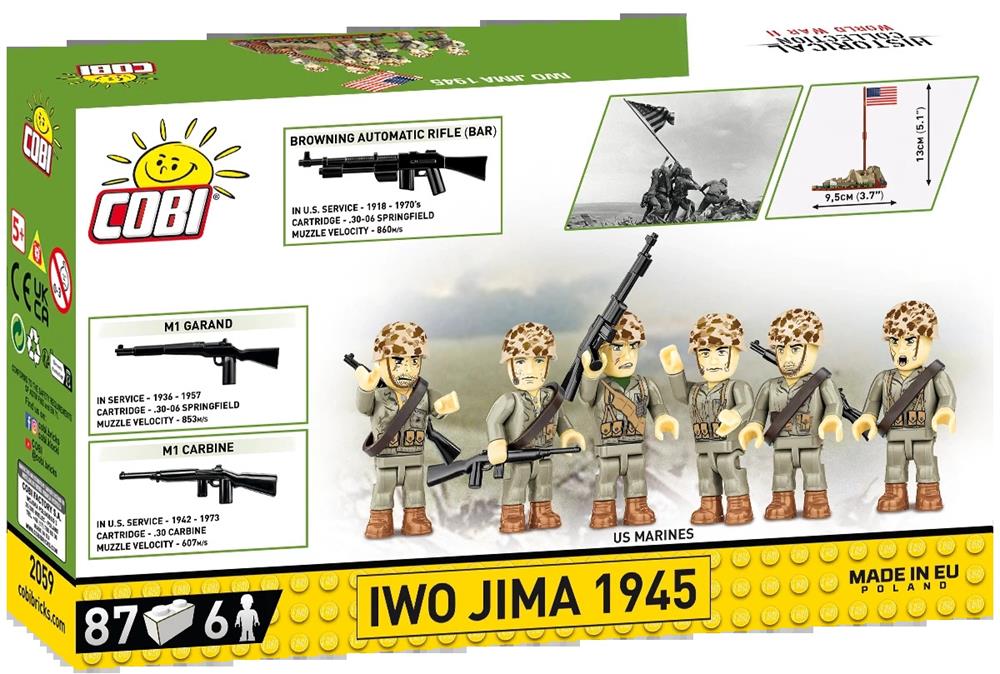 COBI HISTORICAL COLLECTION WWII ALZANDO LA BANDIERA IWO JIMA 1945 2059