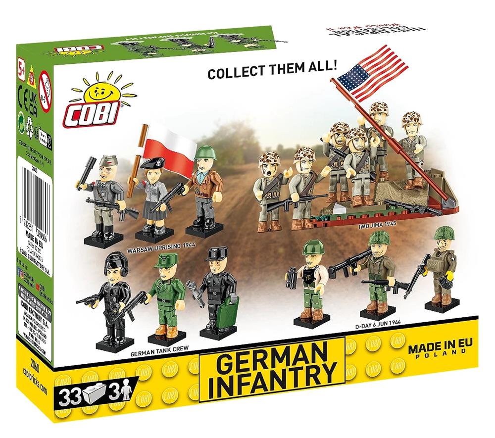 COBI HISTORICAL COLLECTION WWII GERMAN INFANTRY 2060 COBI HISTORICAL COLLECTION WWII GERMAN INFANTRY 2060
