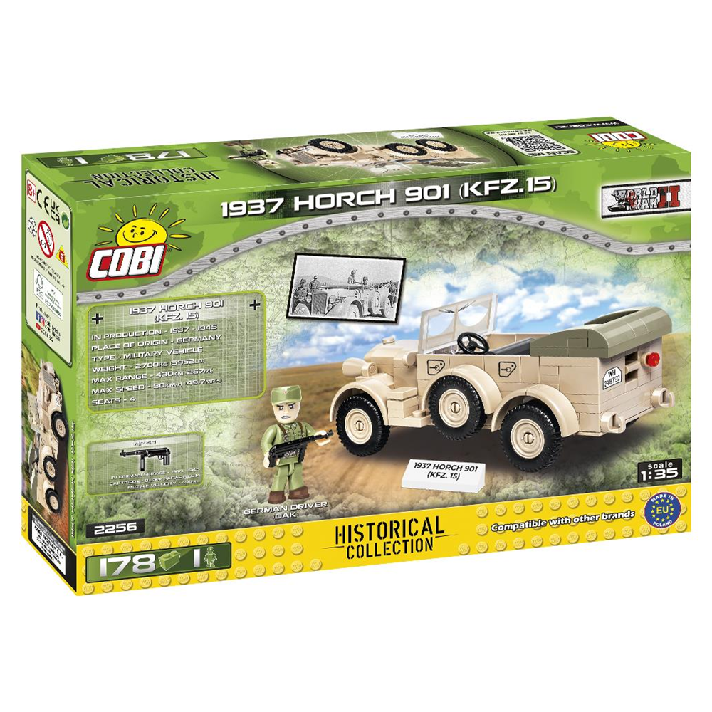 COBI HISTORICAL COLLECTION WWII 1937 HORCH 901 KFZ.15 2256