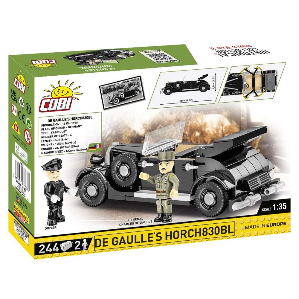 COBI HISTORICAL COLLECTION DE GAULLE'S HORCH830BL 2261