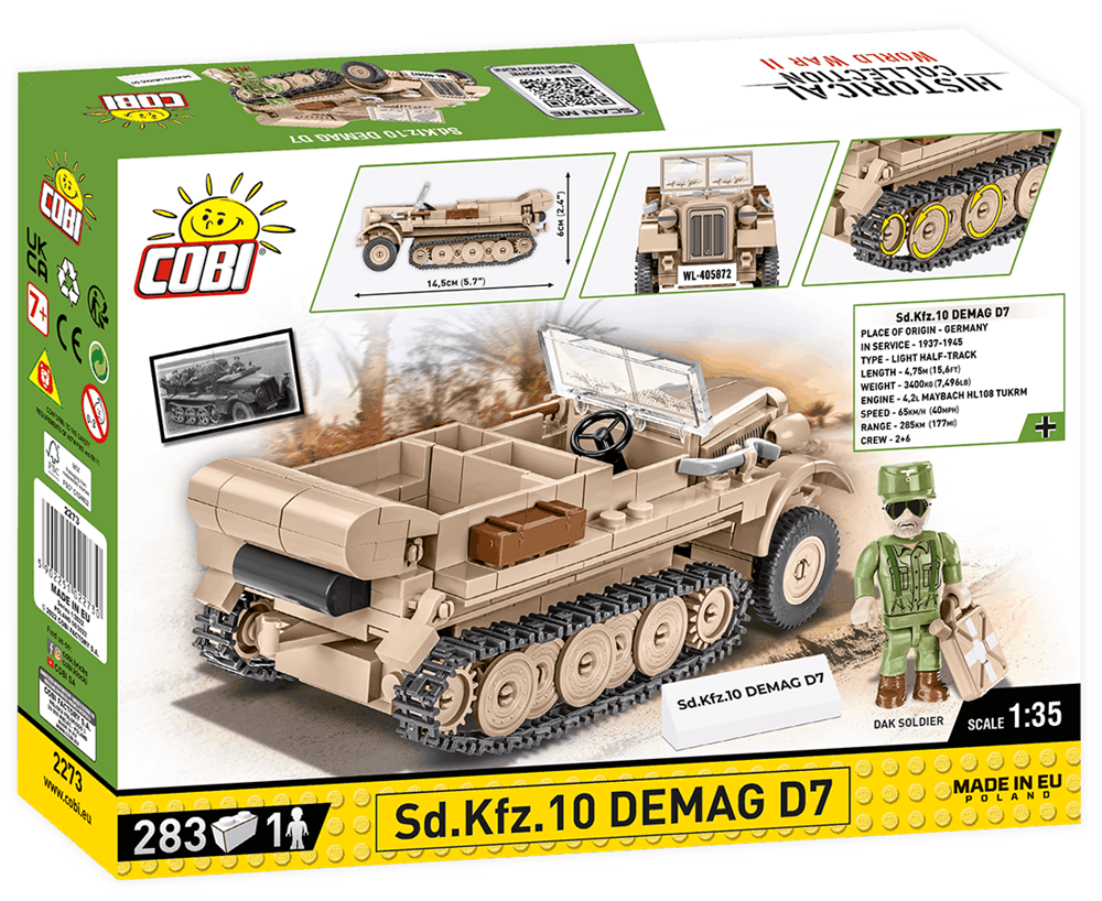 COBI HISTORICAL COLLECTION SD.KFZ 10 DEMAG D7 2273