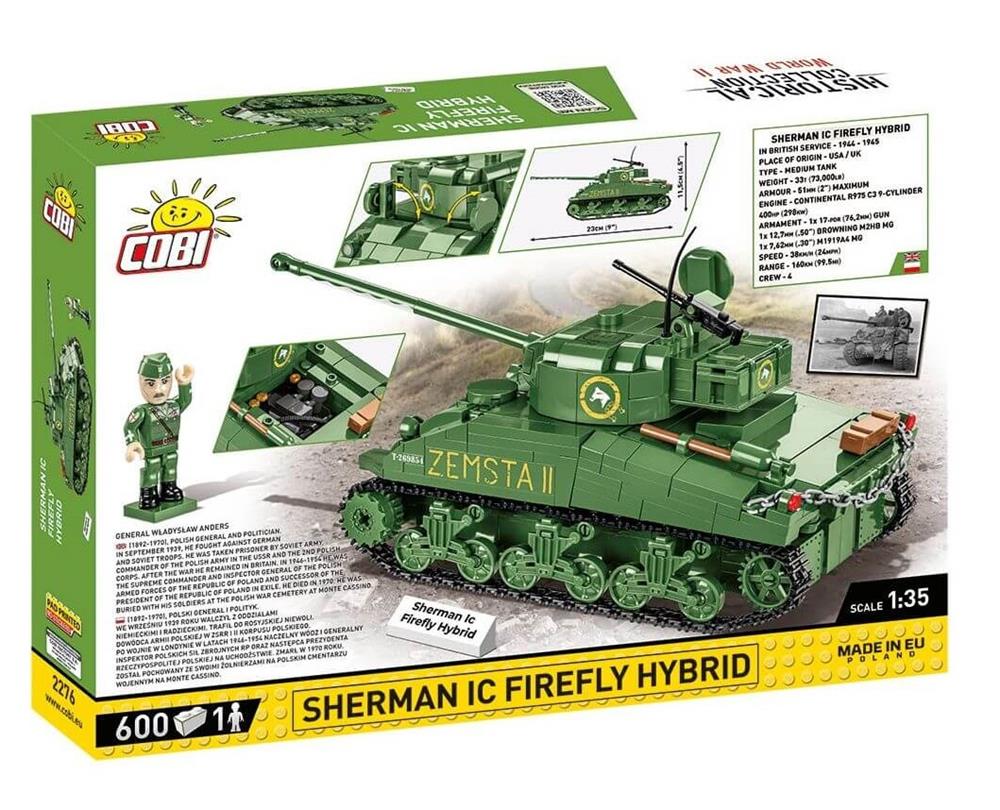 COBI HISTORICAL COLLECTION SHERMAN IC FIREFLY HYBRID 2276