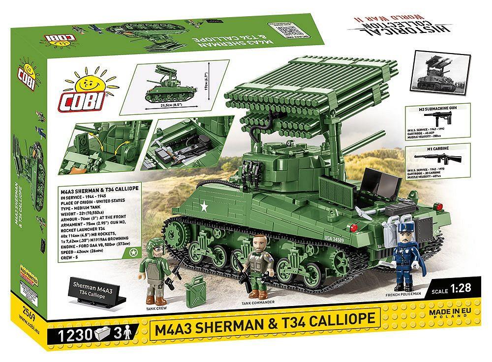 COBI HISTORICAL COLLECTION M4A3 SHERMAN & T34 CALLIOPE - EXECUTIVE EDITON 2569