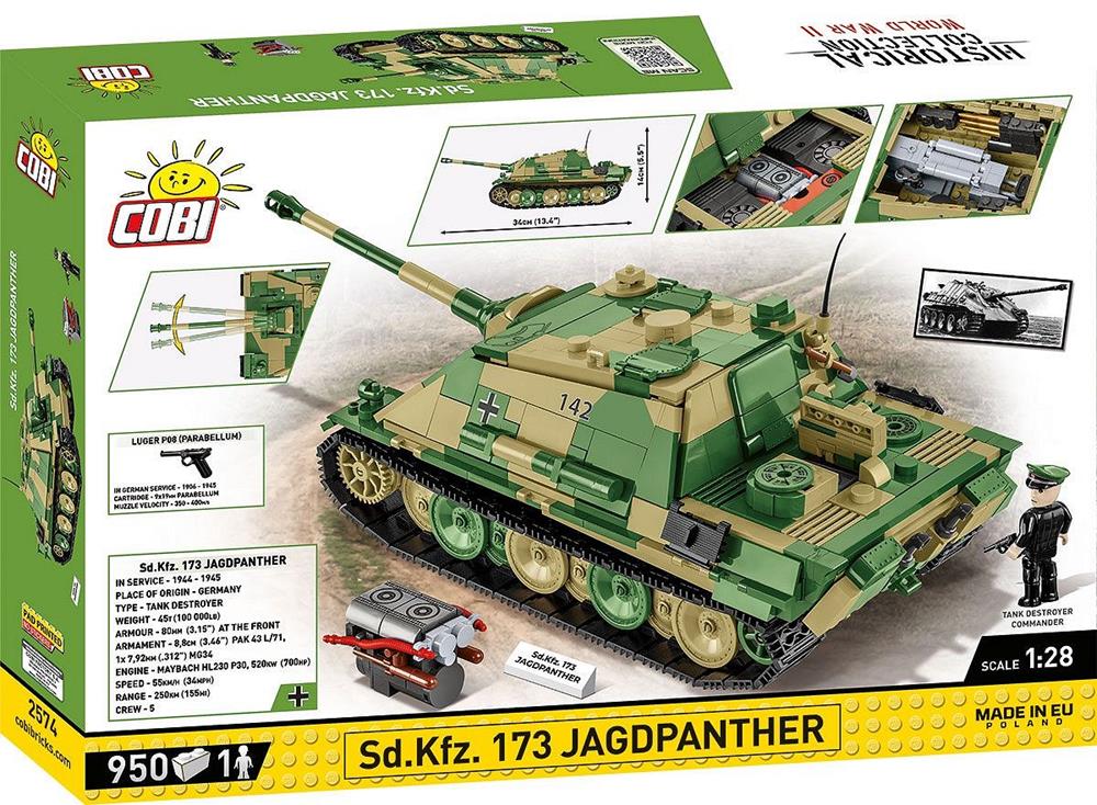 COBI HISTORICAL COLLECTION WWII JAGDPANTHER SD.KFZ.173 2574