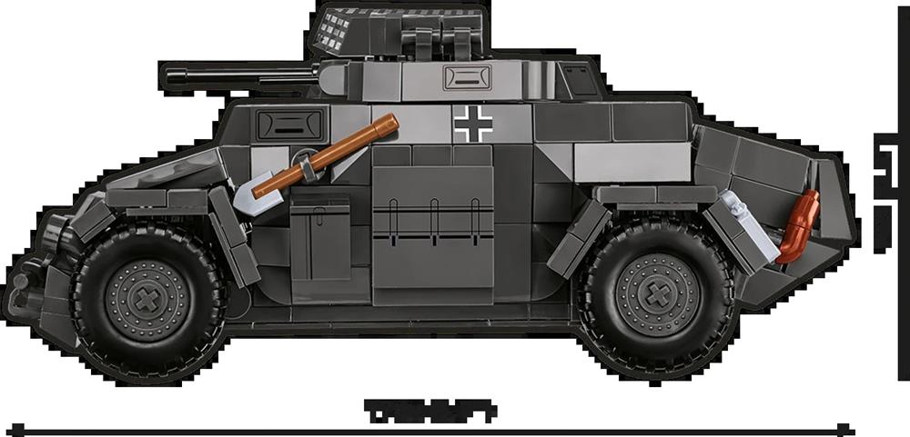 COBI HISTORICAL COLLECTION WWII SD.KFZ. 222 2657