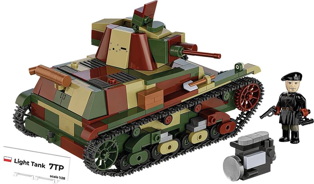 COBI HISTORICAL COLLECTION WWII LIGHT TANK 7TP 2661