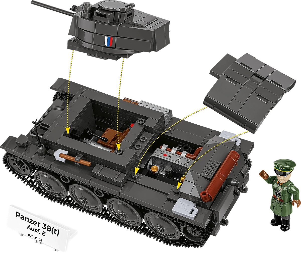 COBI HISTORICAL COLLECTION WWII PANZER 38(T) / (CKD) LT VZ.38 2666