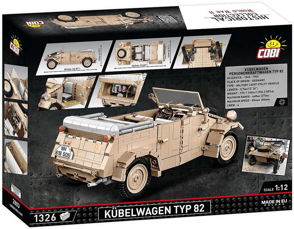 COBI HISTORICAL COLLECTION WWII KÜBELWAGEN TYP 82 2803