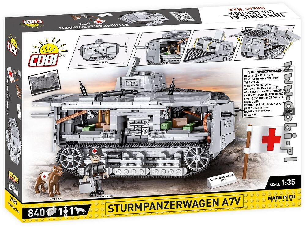 COBI HISTORICAL COLLECTION STURMPANZERWAGEN A7V 2989