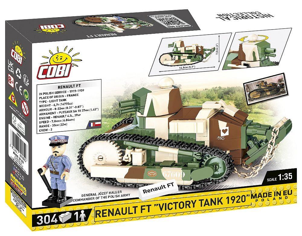 COBI HISTORICAL COLLECTION RENAULT FT ''VICTORY TANK 1920'' 2992