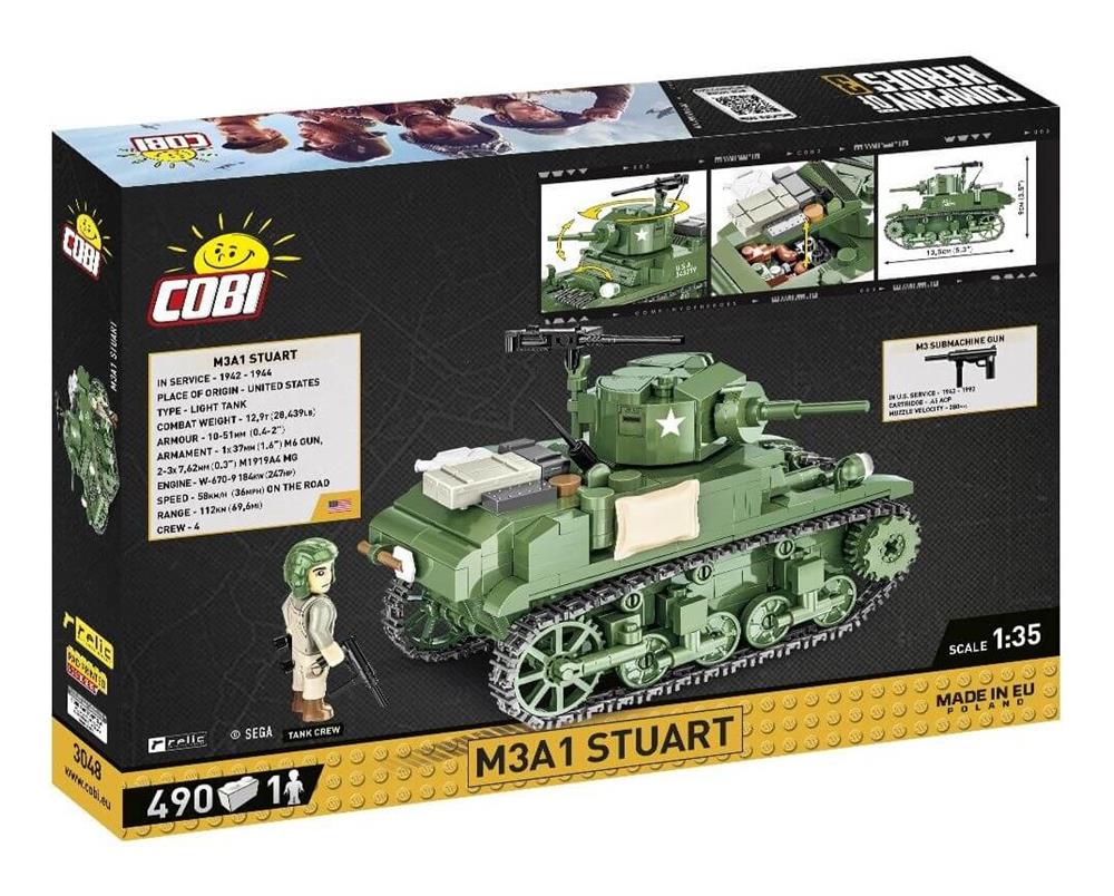 COBI COMPANY OF HEROES 3 M3A1 STUART 3048