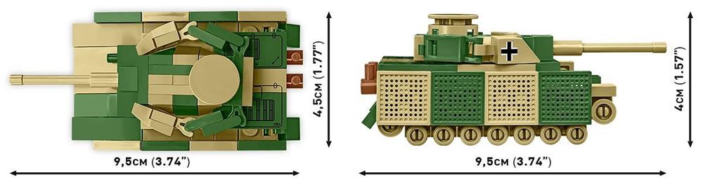 COBI HISTORICAL COLLECTION WWII PANZER IV AUSF. J 3097