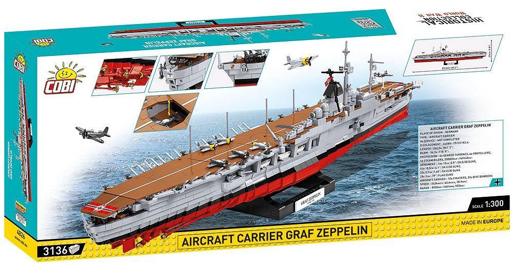 COBI HISTORICAL COLLECTION AIRCRAFT CARRIER GRAF ZEPPELIN 4826