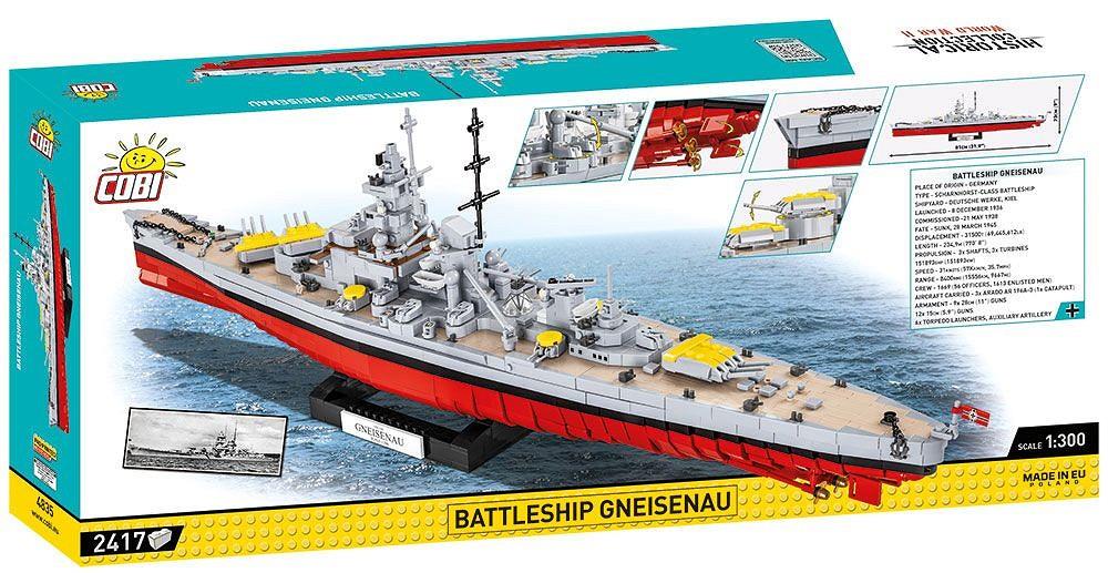 COBI HISTORICAL COLLECTION BATTLESHIP GNEISENAU 4835