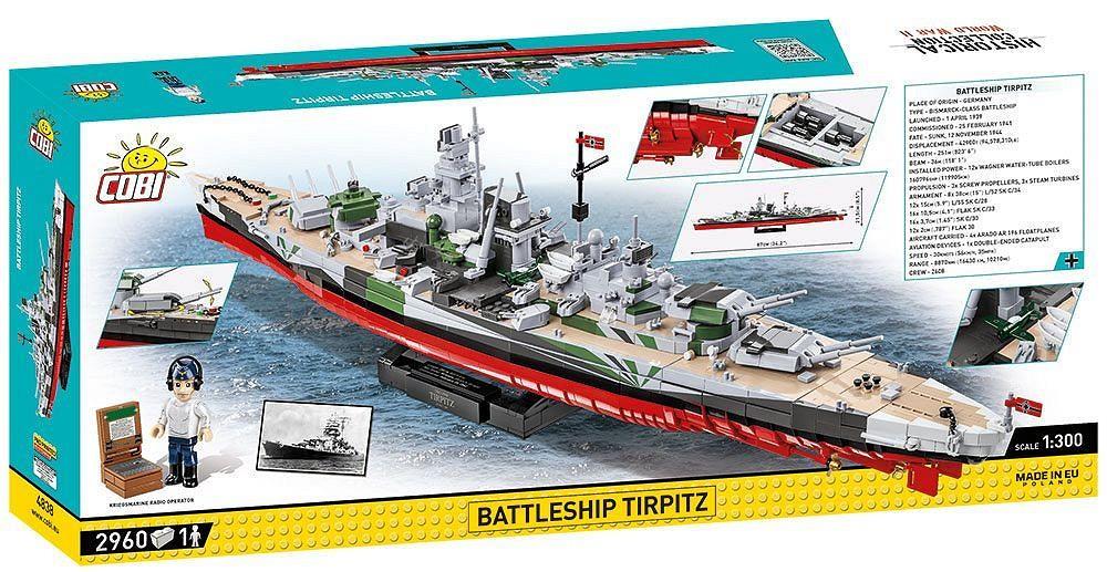 COBI HISTORICAL COLLECTION BATTLESHIP TIRPITZ - EXECUTIVE EDITION 4838