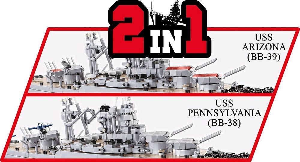 COBI HISTORICAL COLLECTION PENNSYLVANIA - CLASS BATTLESHIP (2IN1) - EXECUTIVE EDITION 4842