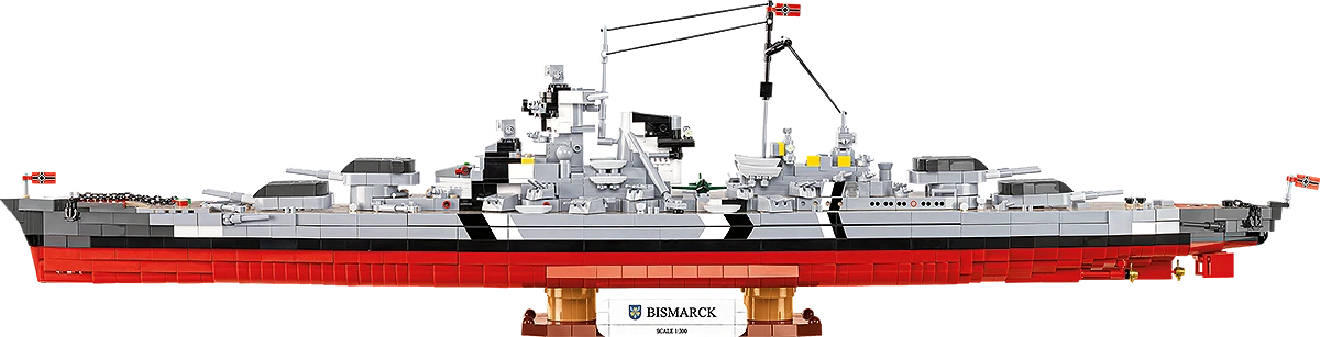 COBI HISTORICAL COLLECTION WWII BATTLESHIP BISMARCK 4860 COBI HISTORICAL COLLECTION WWII BATTLESHIP BISMARCK 4860