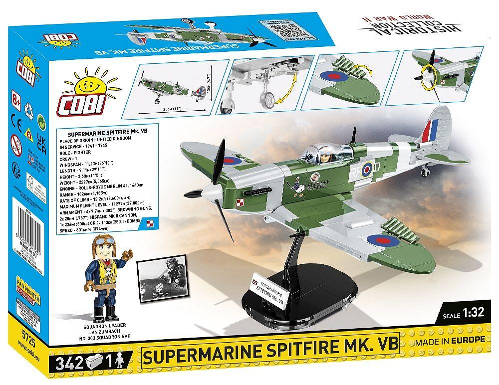 COBI HISTORICAL COLLECTION SUPERMARINE SPITFIRE MK.VB 5725