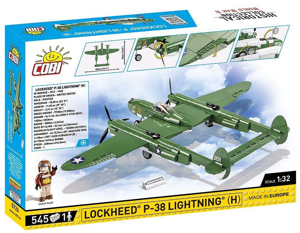 COBI HISTORICAL COLLECTION LOCKHEED P-38 H LIGHTNING 5726