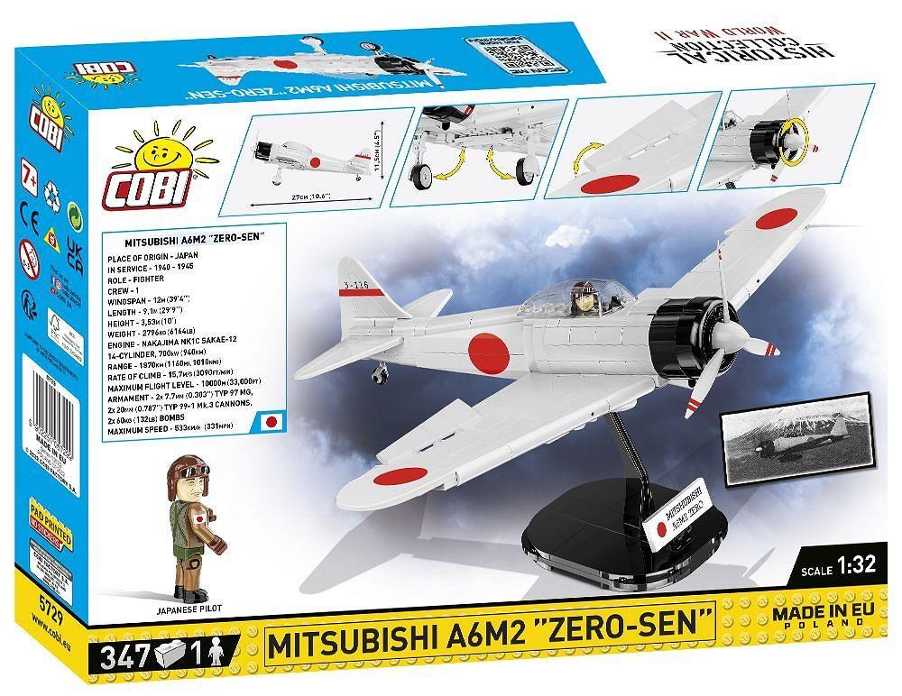 COBI HISTORICAL COLLECTION MITSUBISHI A6M2 ''ZERO-SEN'' 5729