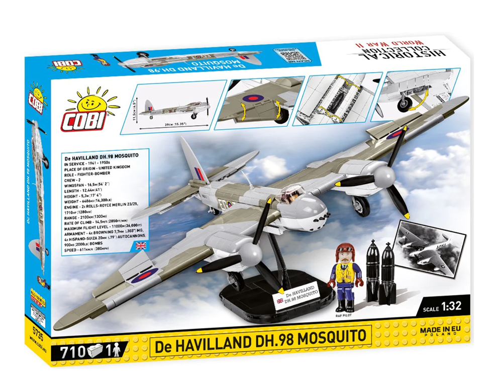 COBI HISTORICAL COLLECTION WWII DE HAVILLAND DH-98 MOSQUITO 5735