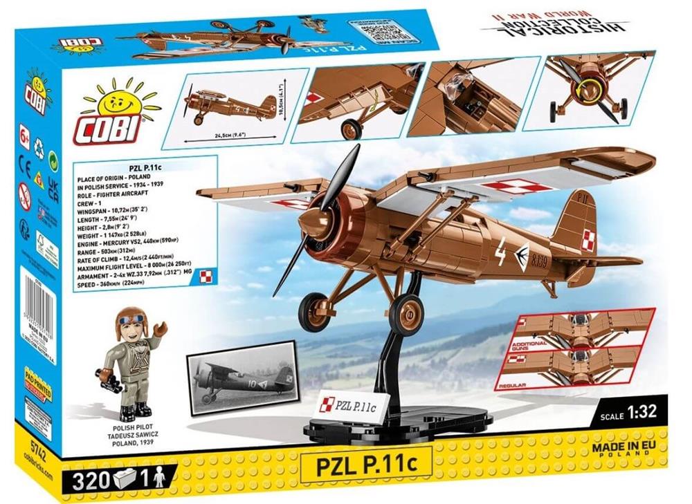 COBI HISTORICAL COLLECTION WWII PZL P.11C 5742