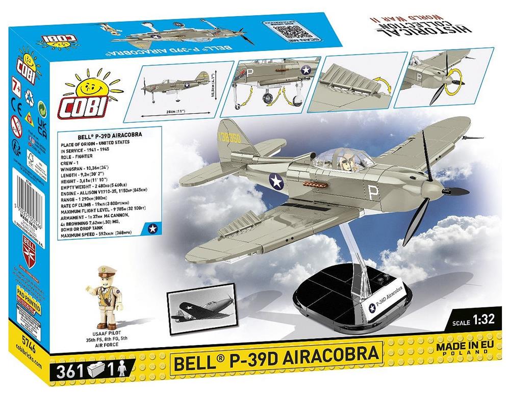 COBI HISTORICAL COLLECTION WWII BELL P-39D AIRACOBRA 5746