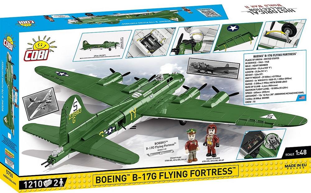 COBI HISTORICAL COLLECTION WWII BOEING B-17G FLYING FORTRESS 5750