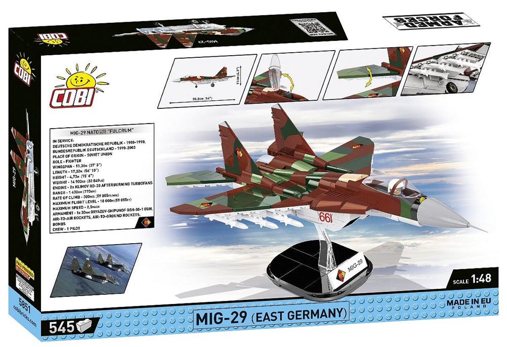 COBI ARMED FORCES MIG-29 (GERMANIA EST) 5851