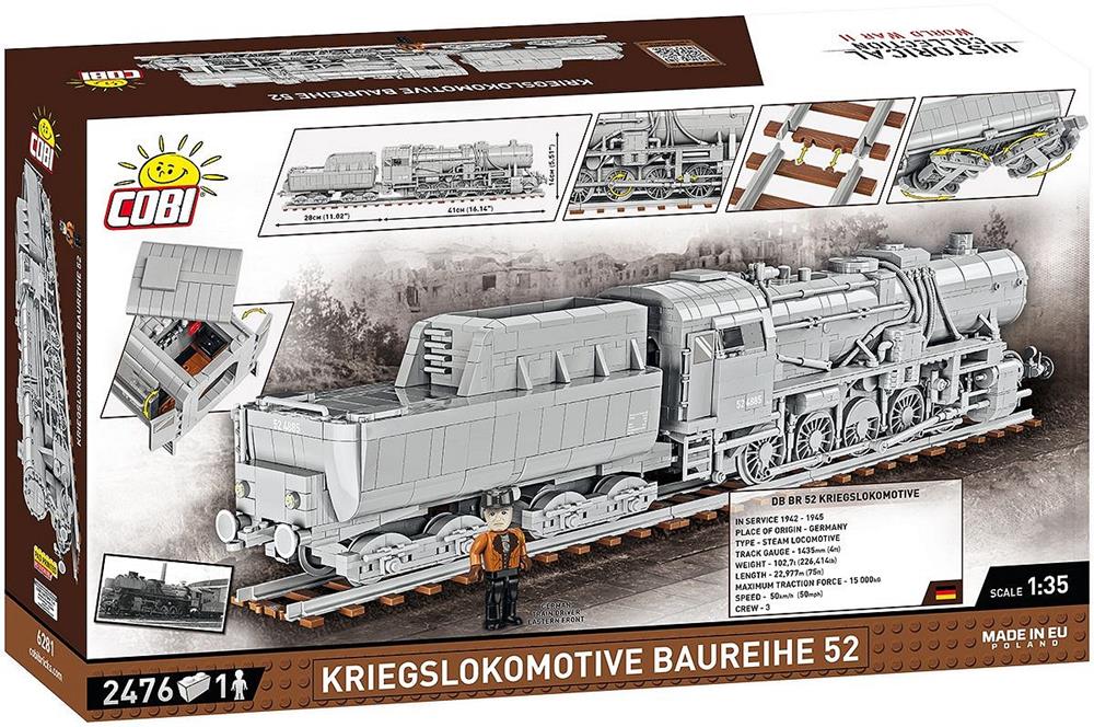 COBI TRAINS KRIEGSLOKOMOTIVE BAUREIHE 52 6281