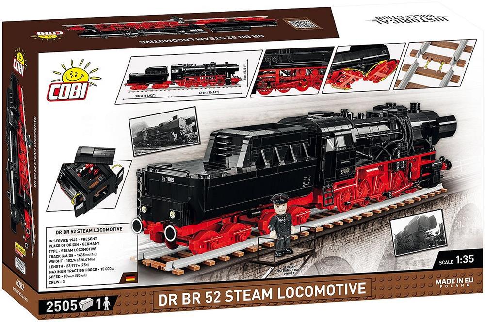 COBI TRAINS LOCOMOTIVA A VAPORE DR BR 52 6282