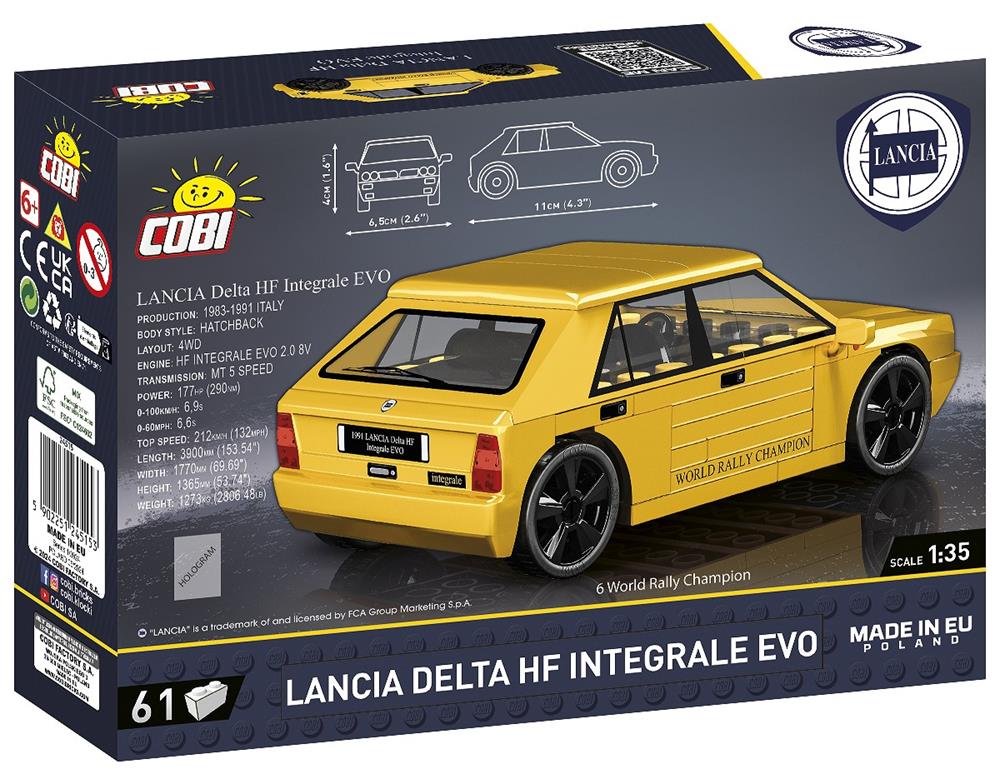 COBI CARS YOUNGTIMER LANCIA DELTA HF INTEGRALE EVO 1991 24515